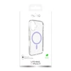 Puro Lite Mag TPU+PC dėklas, suderinamas su „MagSafe“, skirtas „iPhone 17“ – skaidrus su rausvu žiedu