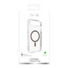 Puro Lite Mag TPU+PC dėklas suderinamas su MagSafe skirtas Apple iPhone 17 Air – skaidrus su rudos spalvos žiedu