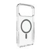 Puro Lite Mag TPU+PC dėklas, suderinamas su „MagSafe“, skirtas „iPhone 17 Pro Max“ – skaidrus su pilku žiedu