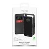 Puro Wallet Stand dėklas skirtas Apple iPhone 17 Air made of eco-leather, with a flap, wallet and stand function - juodos spalvos