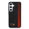 Red Bull Raudona Bull Raudona Bull Carbon Powerbar MagSafe Apple iPhone Samsung Galaxy S25 Plus dėklas telefonui juodos spalvos