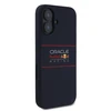Red Bull Raudona Bull Raudonas BULL dėklas skirtas Apple iPhone 16 compatible skirtas MagSafe RBHMP16S24SIHSRV (Silicone Horizontal Centered Logo) mėlynos spalvos