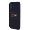 Red Bull Raudona Bull Raudonas BULL dėklas skirtas Apple iPhone 16 compatible skirtas MagSafe RBHMP16S24SIHSRV (Silicone Horizontal Centered Logo) mėlynos spalvos
