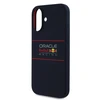 Red Bull Raudona Bull Raudonas BULL dėklas skirtas Apple iPhone 16 compatible skirtas MagSafe RBHMP16S24SIHSRV (Silicone Horizontal Centered Logo) mėlynos spalvos