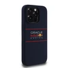 Red Bull Raudona Bull Raudonas BULL dėklas skirtas Apple iPhone 14 Pro compatible skirtas MagSafe RBHMP14L24SIHSRV (Silicone Horizontal Centered Logo) mėlynos spalvos