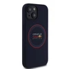 Red Bull Raudona Bull Raudona Bull silikoninis Raudona Ring MagSafe Apple iPhone 14 dėklas telefonui mėlynos spalvos