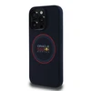 Red Bull Raudona Bull Raudona Bull silikoninis Raudona Ring MagSafe Apple iPhone 15 Pro dėklas telefonui mėlynos spalvos