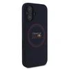 Red Bull Raudona Bull Raudonas BULL dėklas skirtas Apple iPhone 16 Plus compatible with MagSafe RBHMP16M24SIILVR (Silicone red Ring) mėlynos spalvos