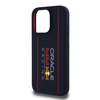 Red Bull Raudona Bull Raudona Bull silikoninis Vertical Logo MagSafe Apple iPhone 16 Pro dėklas telefonui mėlynos spalvos