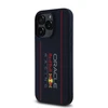 Red Bull Raudona Bull Raudona Bull silikoninis Vertical Logo MagSafe Apple iPhone 16 Pro Max dėklas telefonui mėlynos spalvos