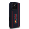 Red Bull Raudona Bull Raudona Bull silikoninis Vertical Logo MagSafe Apple iPhone 16 Pro dėklas telefonui mėlynos spalvos