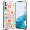 Ringke Fusion Design Armored Case Cover with Gel Frame, skirtas Samsung Galaxy S22 + (S22 Plus) dėklas telefonui skaidrus (Floral) (F593R31)