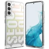 „Ringke Fusion Design“ šarvuotas dėklas su gelio rėmeliu, skirtas „Samsung Galaxy S22 +“ (S22 Plus) telefonui, skaidrus (Seulas) (F593R89)