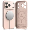 RINGKE SILIKONINIS MAGNETINIS MAGSAFE DĖKLAS iPhone 17 PRO / 18 PRO Rožinis SAND