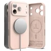RINGKE SILIKONINIS MAGNETINIS MAGSAFE DĖKLAS iPhone 17 PRO / 18 PRO Rožinis SAND