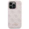 Apple iPhone 14 PRO Guess dėklas + Powerbank MagSafe 4G Metal Logo 5000mAh (GUBPM5P14L4GEMGP) rožinės spalvos
