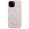 Apple iPhone 15 Guess dėklas + Powerbank MagSafe 4G Metal Logo 5000mAh (GUBPM5P15S4GEMGP) rožinės spalvos