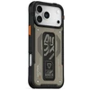 Dėklas Skinarma Aegis skirtas Apple iPhone 17 Pro Max Magnetic Charging + Grip Stand pilkos spalvos