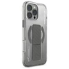 Skinarma dėklas Axon Apple iPhone 16 Pro 6.3" magnetinis įkrovimo ir laikymo stovas, titano spalvos