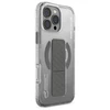 Skinarma dėklas Axon Apple iPhone 16 Pro Max 6.9" magnetinis įkrovimo ir laikymo stovas, titano spalvos