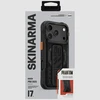 Skinarma Phantom dėklas skirtas Apple iPhone 17 Pro Magnetic Charging + Grip Stand juodos spalvos