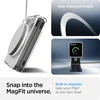 Dėklas Spigen AirSkin Mag MagSafe Samsung Galaxy Z Flip 7 Crystal skaidrus ir baltos spalvos