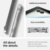Dėklas Spigen AirSkin Mag MagSafe Samsung Galaxy Z Flip 7 Crystal skaidrus ir baltos spalvos