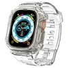 „Spigen Rugged Armor Pro“ dėklas – apyrankė su dėklu, skirta „Apple Watch Ultra“ 49 mm (skaidrus)