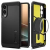 Spigen Tough Armor MagSafe dėklas skirtas Samsung Galaxy S25 Edge – juodos spalvos