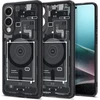 Spigen Ultra Hybrid Mag dėklas su MagSafe skirtas Samsung Galaxy S25 Edge su Print – juodos spalvos