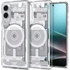 Spigen Ultra Hybrid Mag dėklas su MagSafe skirtas Samsung Galaxy S25 Edge su Print – baltos spalvos