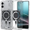 Spigen Ultra Hybrid Mag dėklas su MagSafe skirtas Samsung Galaxy S25 Edge su Print – skaidrus