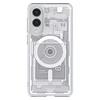 Spigen Ultra Hybrid Mag dėklas su MagSafe skirtas Samsung Galaxy S25 Edge su Print – baltos spalvos