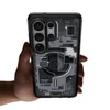 Spigen Ultra Hybrid Mag MagSafe dėklas skirtas Samsung Galaxy S26 Ultra Zero One – Clear Juodas