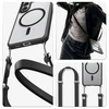 Spigen Ultra Hybrid Mag MagSafe dėklas skirtas Samsung Galaxy S26+ – skaidrus ir juodos spalvos