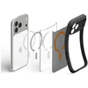 Spigen Ultra Hybrid Mag MagSafe dėklas, skirtas iPhone 18 Pro Max / 17 Pro Max, juodas-oranžinis