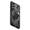 Spigen Ultra Hybrid Mag MagSafe dėklas skirtas Samsung Galaxy S26+ Zero One – skaidrus ir juodos spalvos