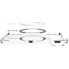 Spigen ULTRA HYBRID PRO MagSafe iPhone DĖKLAS SKAIDRUS/Baltas
