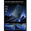 Dėklas Supcase UB Aero MagSafe 2-Set Case for Samsung Galaxy Z Fold 8 Ultra - Navy Mėlyna