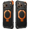 SUPCASE UB GRIP MAG MagSafe iPhone 17 PRO MAX / 18 PRO MAX ARAMIDINIS DĖKLAS Juodas/ORANŽINIS