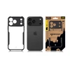 Tactical Quantum Stealth dėklas skirtas Apple iPhone 17 Pro Max skaidrus/juodos spalvos