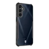 Tactical Quantum Stealth dėklas Samsung Galaxy A16 5G skaidrus ir juodos spalvos