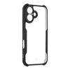 Tactical Quantum Stealth dėklas skirtas Apple iPhone 16 skaidrus ir juodos spalvos