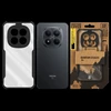 Tactical Quantum Stealth dėklas skirtas Xiaomi Redmi Note 15 Pro+ 5G/Poco M8 Pro skaidrus/juodos spalvos