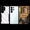 Tactical Quantum Stealth dėklas skirtas Samsung Galaxy S26 Ultra skaidrus/juodos spalvos