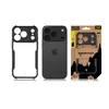 Tactical Quantum Stealth dėklas skirtas Apple iPhone 17 Pro skaidrus/juodos spalvos