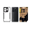 Tactical Quantum Stealth dėklas skirtas Xiaomi Redmi Note 14 5G skaidrus ir juodos spalvos