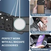Tech-Protect BasicMag MagSafe dėklas skirtas Apple iPhone 17 Pro Max – matinis juodos spalvos