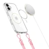 Dėklas Apple iPhone 16 Tech-Protect Flexair Chain MagSafe Pilkas & Rožinė transparent