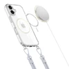 Dėklas Apple iPhone 16 Tech-Protect Flexair Chain MagSafe Pilkas & Rožinė transparent